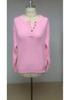 2024 Autumn Winter Women's European/American Style Solid Color Single-Breasted Round Neck Knitwear Pullover Sweater
