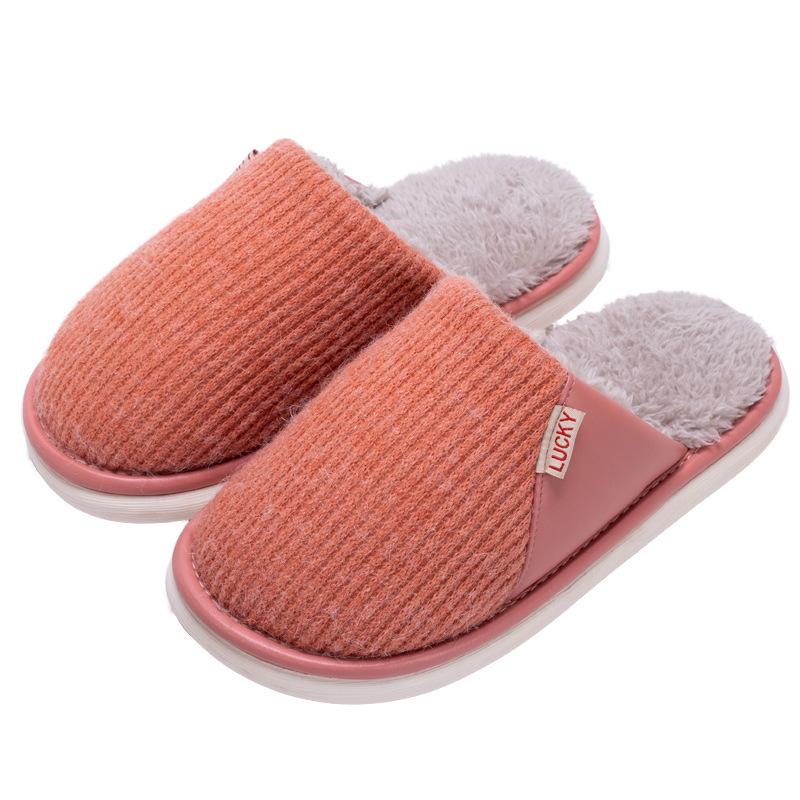 Pánské nadměrné plyšové bavlněné pantofle - Pohodlná protiskluzová domácí obuv na podzim/zimu