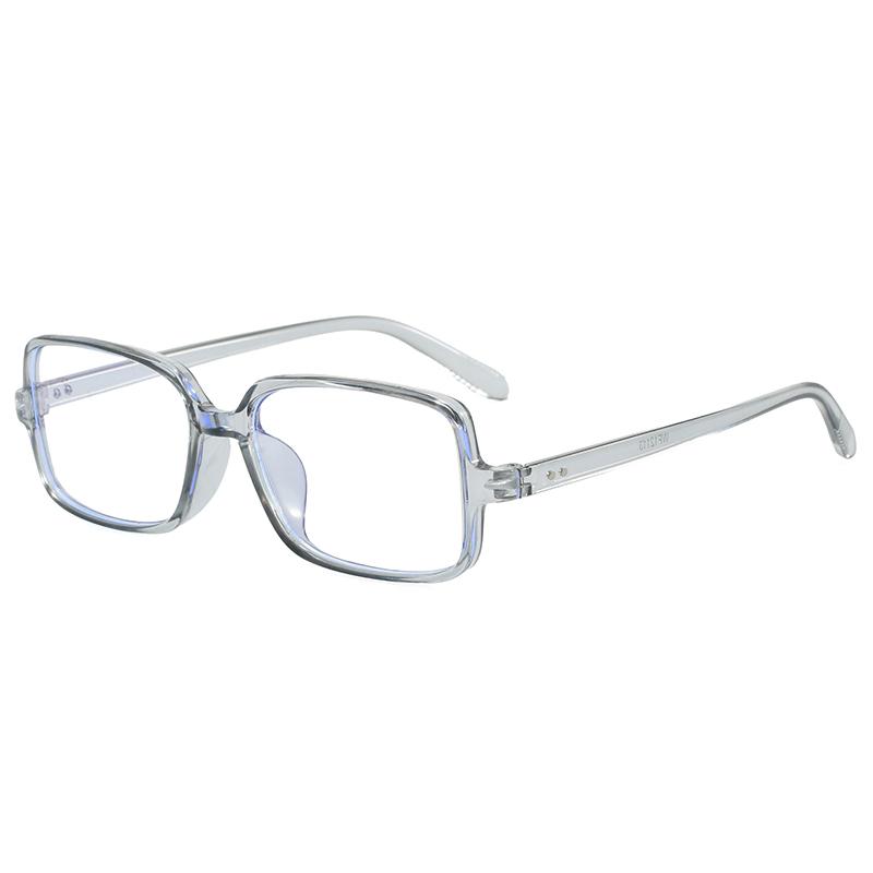 Korean square simple plastic reading glasses for men and women fashion trendy anti blue light Eyewear