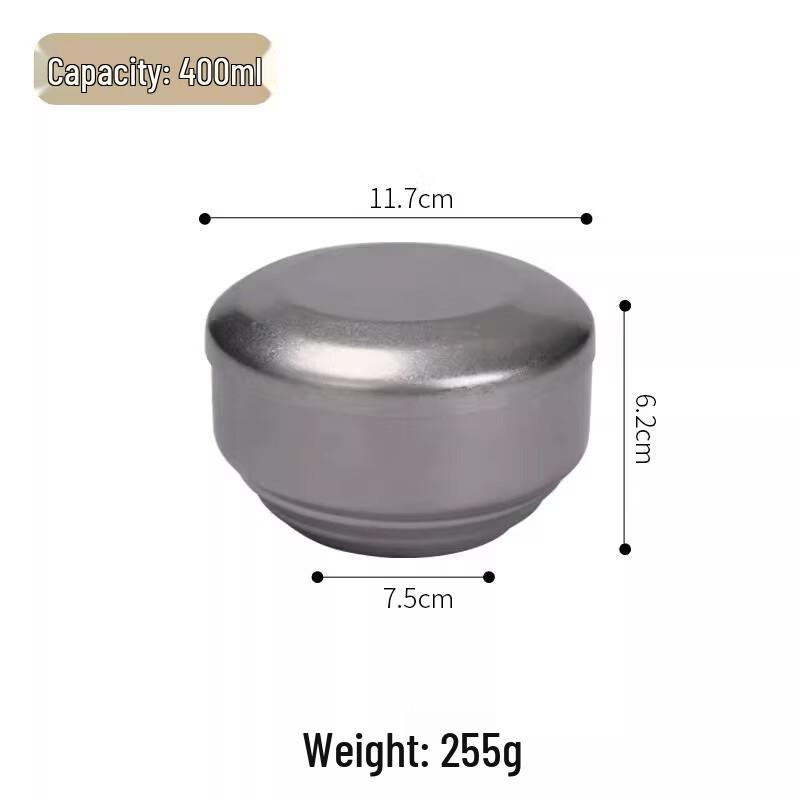 ZISIZ 304 Stainless Steel Rice Bowl with Lid