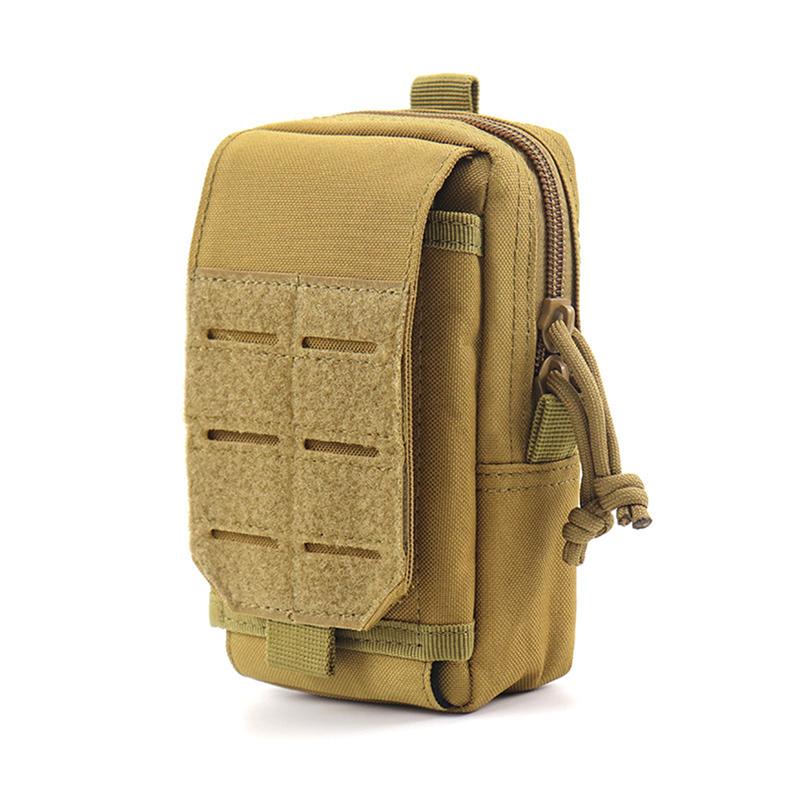 Men Tactical Molle Pouch Belt Waist Pack Bag Small Pocket Military Waist Pack Running Pouch Travel Camping Bags Soft Back Bolsa