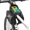 Wasserdichte EVA Hartschalen-Fahrrad-Oberrohrtasche, Fahrrad-Handyhülle mit Touchscreen und reflektierendem Streifen für MTB & Rennräder