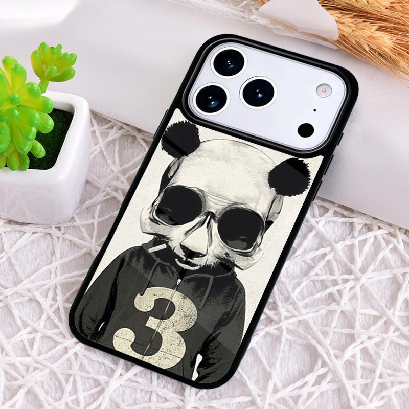 Sött tecknad djur Panda Fodral för iPhone 17 Air 16 15 11 12 14 13 Pro Max Stötsäkert Skydd