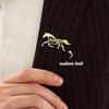 Personalized Equestrian Brooch Stainless Steel Custom Equestrian-Master Name Badge Elegant Galloping Horse Lover Jewelry Gift