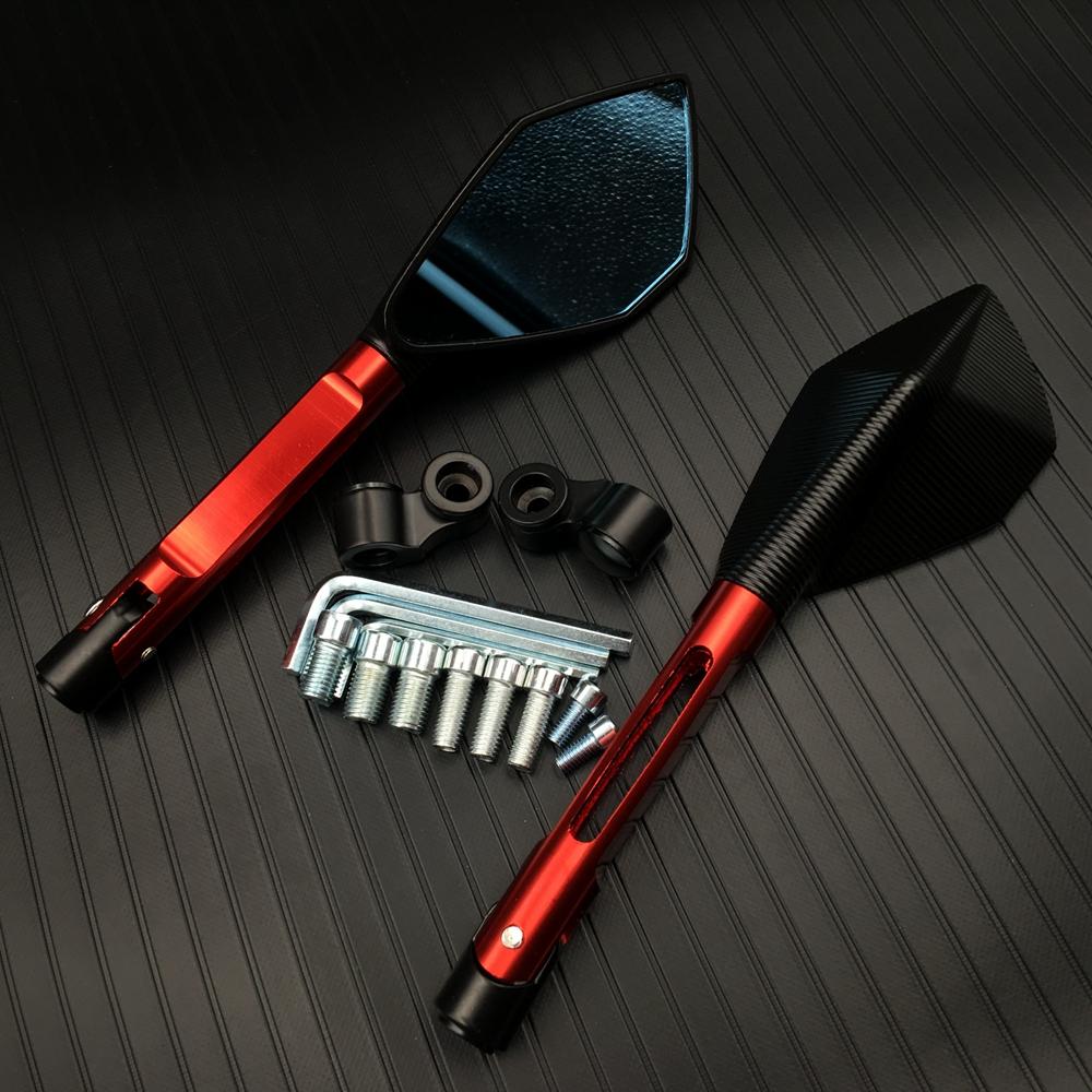 Motorbike Motorcycle Big Rearview Mirror Folding Side Mirrors CNC Aluminum Adjusting for KAWASAKI HONDA SUZUKI YAMAHA DUCATI