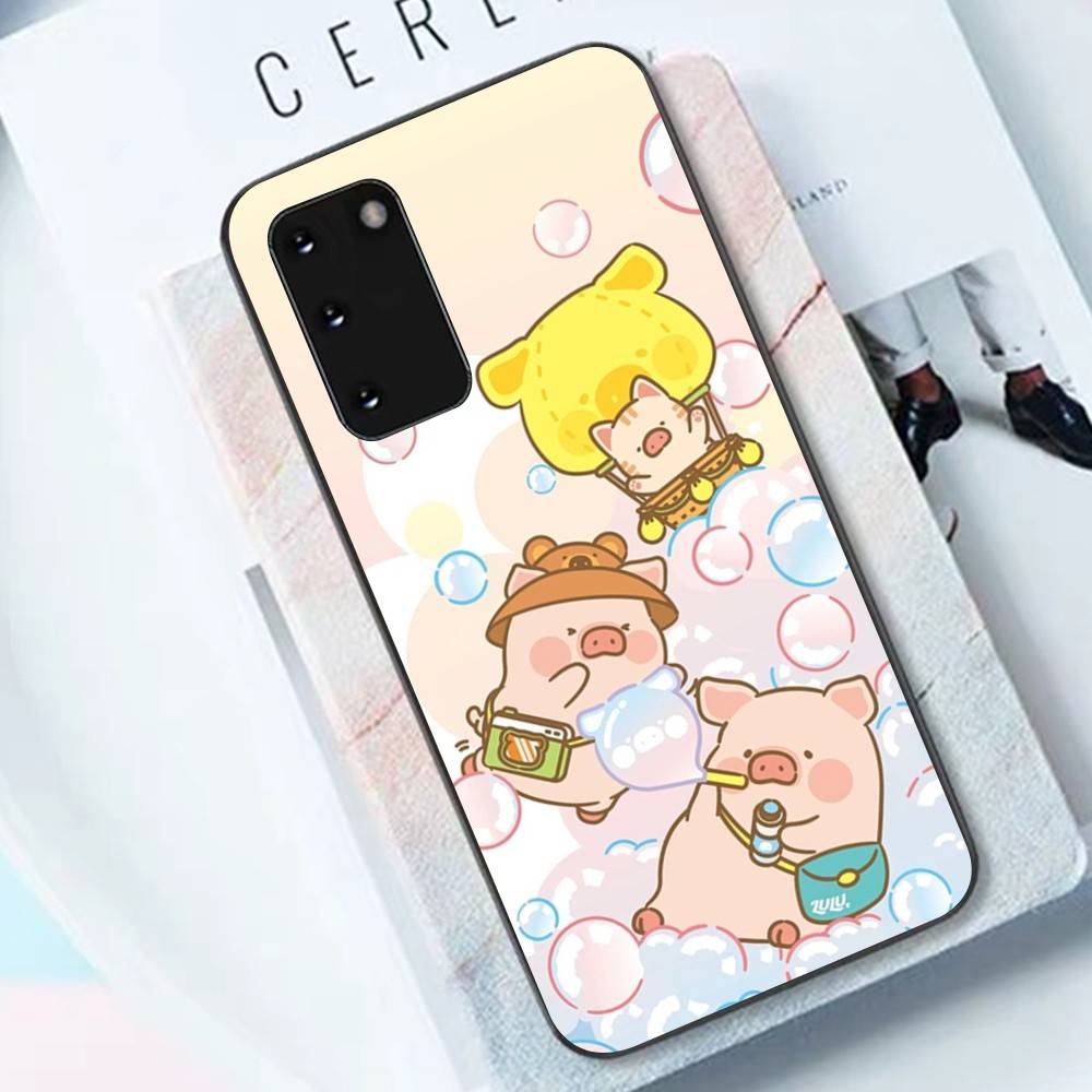 Cute Pig Cartoon L-lulu Phone Case For Samsung S 9 10 20 21 22 23 30 23 24 Plus Lite Ultra FE S10lite Funda