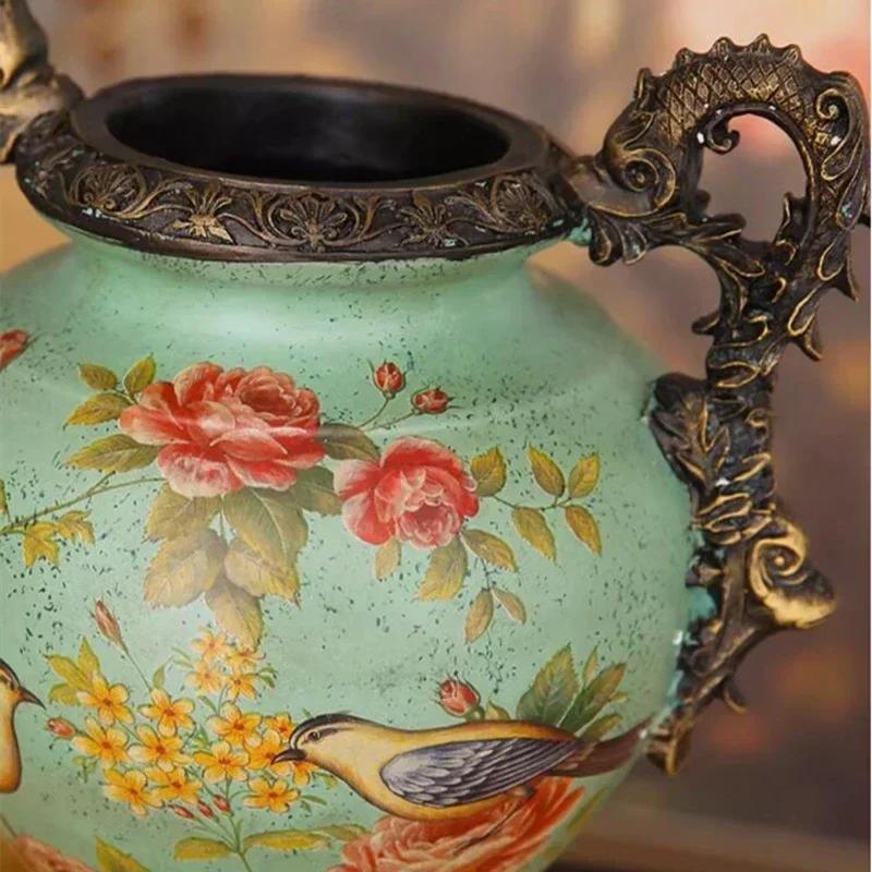 Ceramics Landing Vase Home Furnishings Living Room Table Flower Arrangement Bottle Originality Retro Style Ornaments Decorate