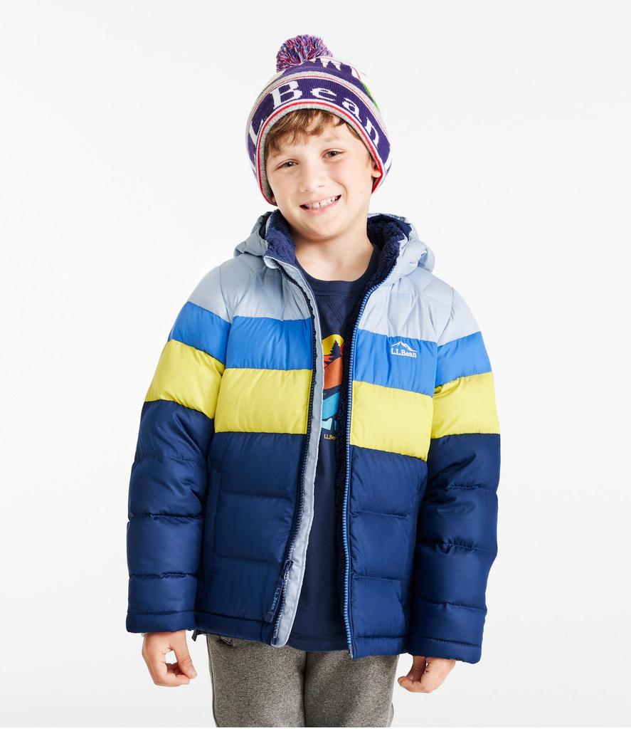 Down Color Big Size Warm 1000136609 L.L.Bean Kids' L.L.Bean Jacket, Block, Kids, 8, Teal, Green,