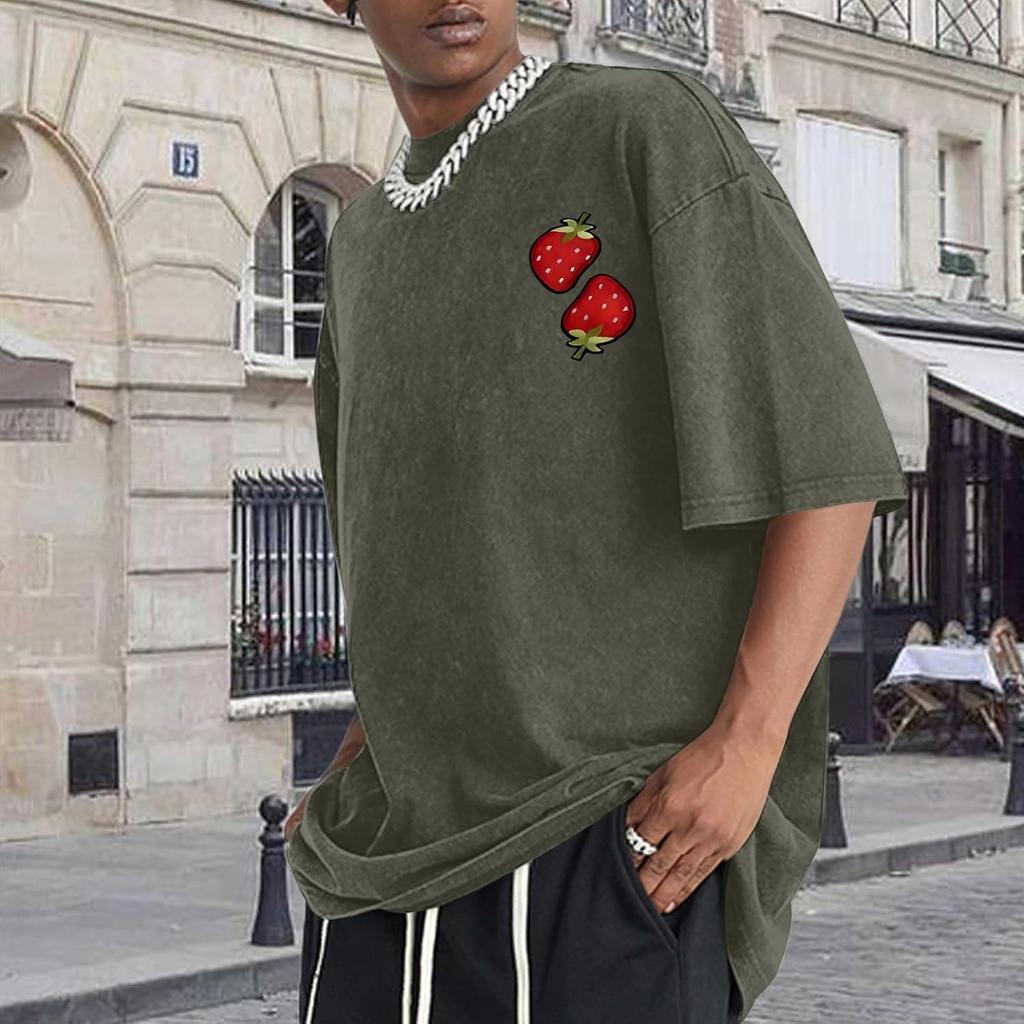 Christian Fruit of The Spirit Shirt for Men Jesus Religious Shirts Oversized Graphic Tees Acid Wash God T-Shirt Tops