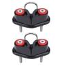 2PCS Kayak Cam Cleats Aluminum Alloy Lightweight Fast Entry Boat Canoe Sailing Cleat for Yacht