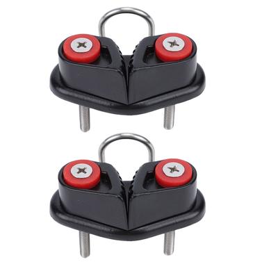 2PCS Kayak Cam Cleats Aluminum Alloy Lightweight Fast Entry Boat Canoe Sailing Cleat for Yacht