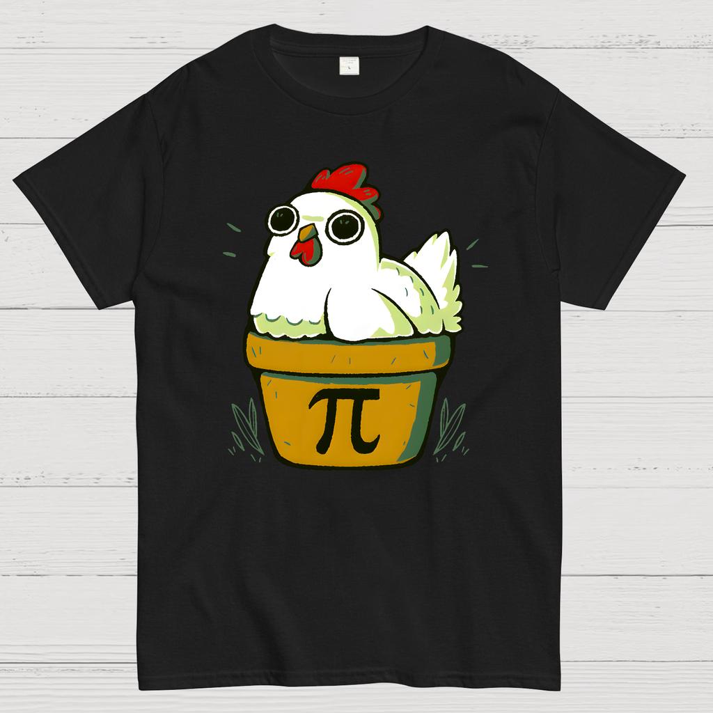 Chicken-Pot-Pie-Math Cotton Summer Casual Cool Loose T-Shirt