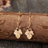Vintage Maple Leaf Long Earrings Inspire By Elegant Styles Featuring Oil Drip Designs Accessory for Fashionable Women