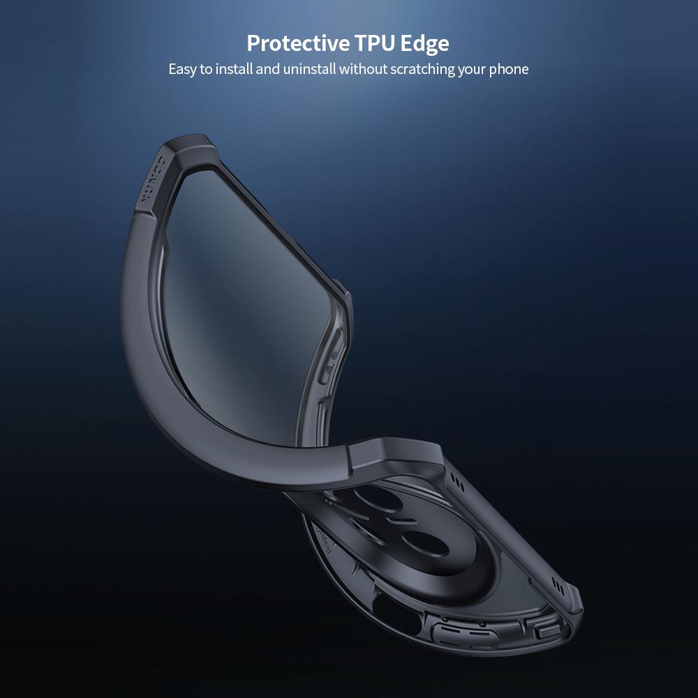 XUNDD Für Huawei Mate 70 Hülle Sturzsichere TPU+Acryl Klare Rückseite Handyhülle