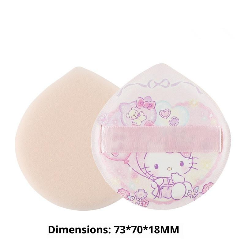 Kawaii Animation Sanrio Cartoon Pattern Hello Kitty Air Cushion Powder Puff Dry And Wet Use Sponge Makeup Setting Makeup Tool