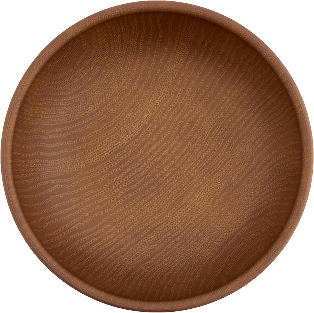 Set of 3 Showa NHhome Round Small 15cm Made In Microwave and Dishwasher Ideal for Outdoor BBQs Plates, (CC), Diameter, Resin, Japan, Safe, (Brown)