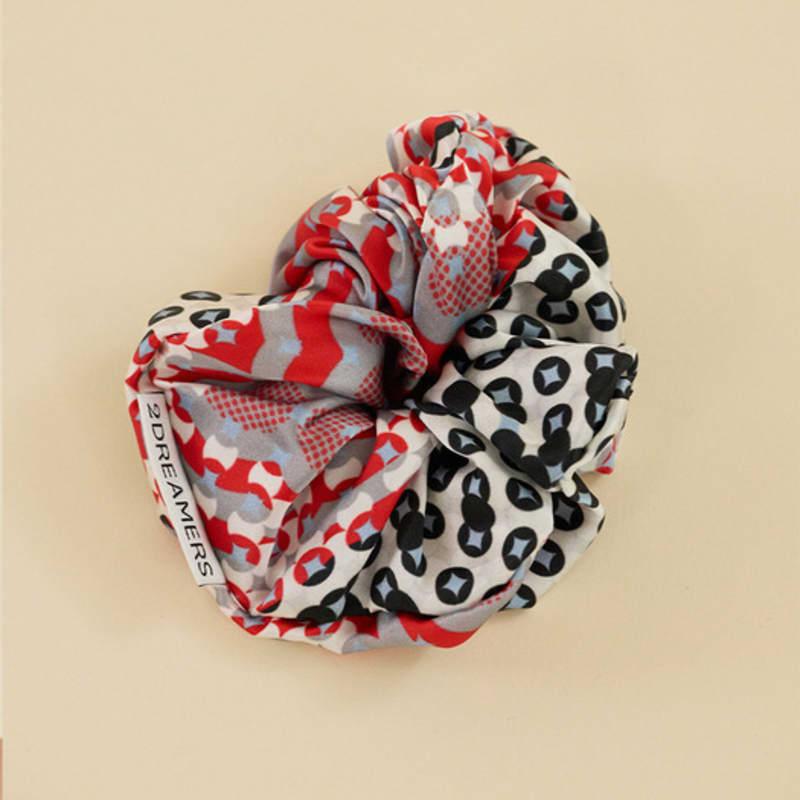 2DREAMERS Red Eco Silk Scrunchie