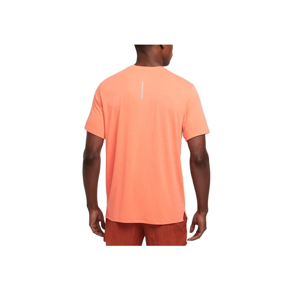 Nike Rise 365 Dri-Fit Running Division Letter Round Neck Pullover Short Sleeve T-Shirt Men Tops Light-Mango FZ1129-643