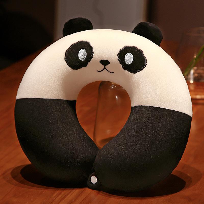 Cartoon U-shaped Pillow Memory Foam Kawaii Embroidery Airplane Travel Pillow Car Neck Pillow Office Nap Neck Pillow