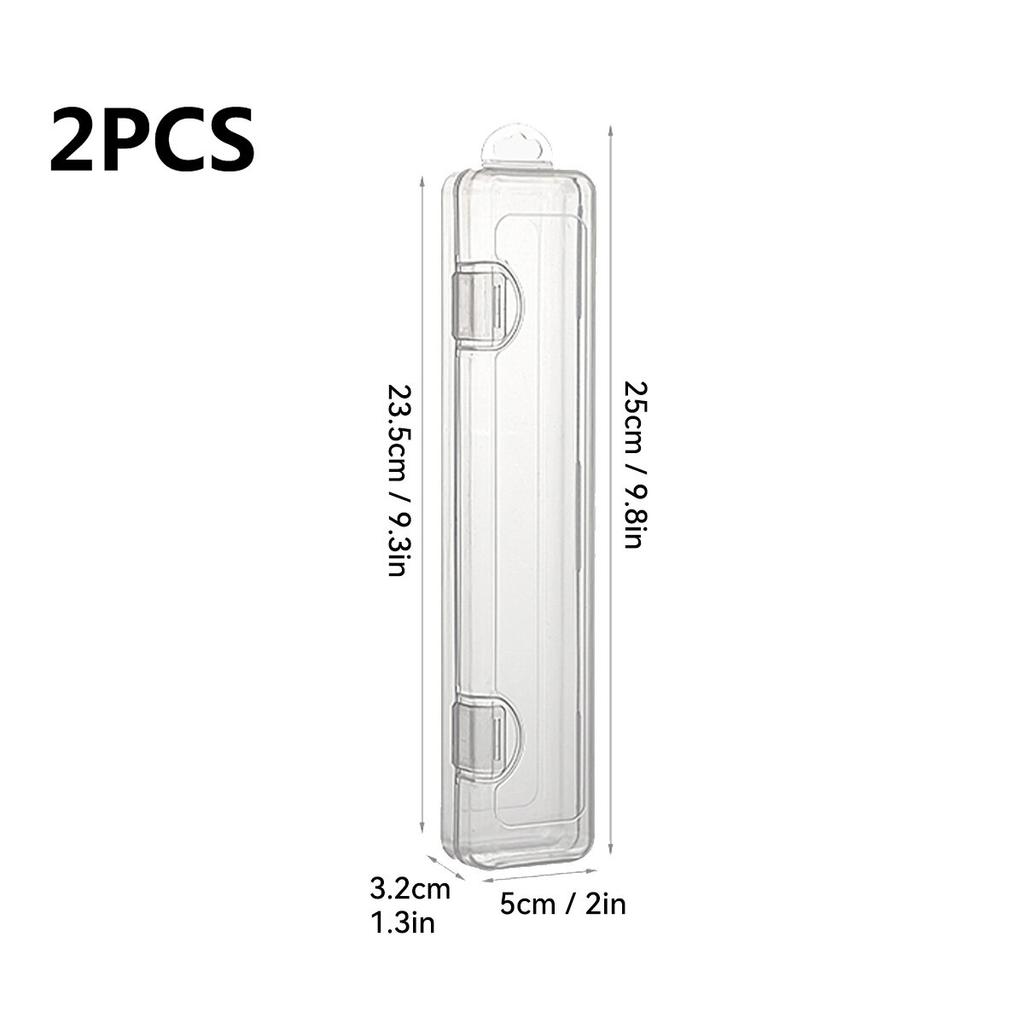  Toothbrush Box Transparent Organizer Case Travel Portable Toothbrush Holder Plastic Toothpaste Box Storage Container
