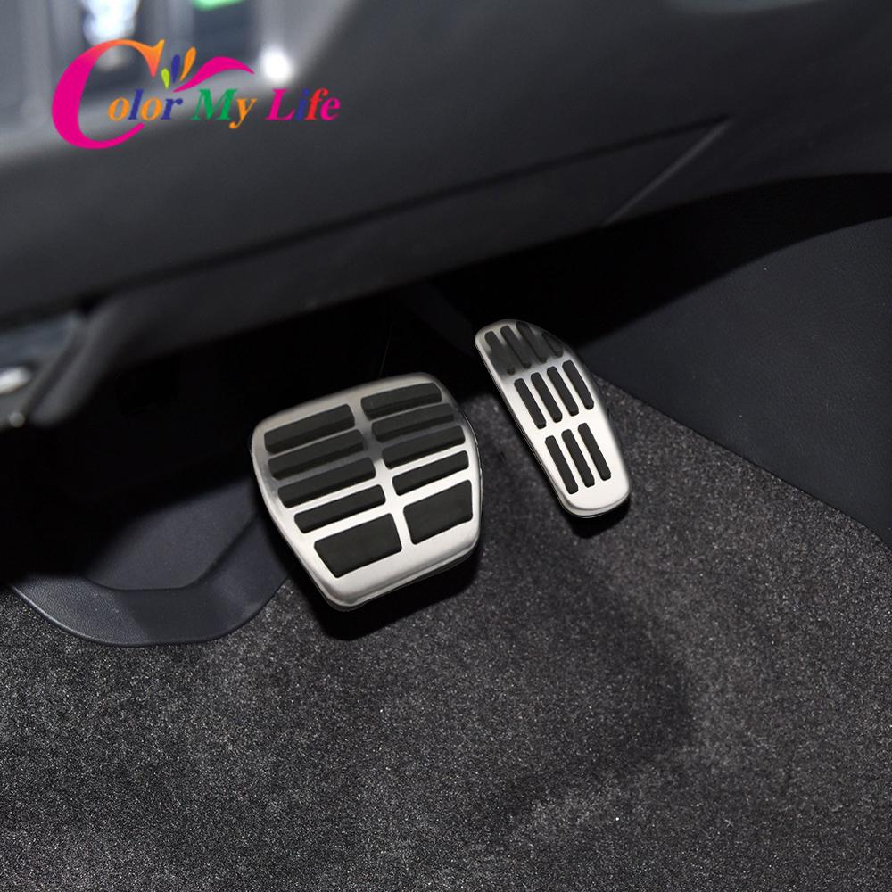 Color My Life Car Pedals AT Pedal Cover for Renault Koleos Samsung QM6 2017 - 2022 Kadjar 2016 - 2022 Auto Parts
