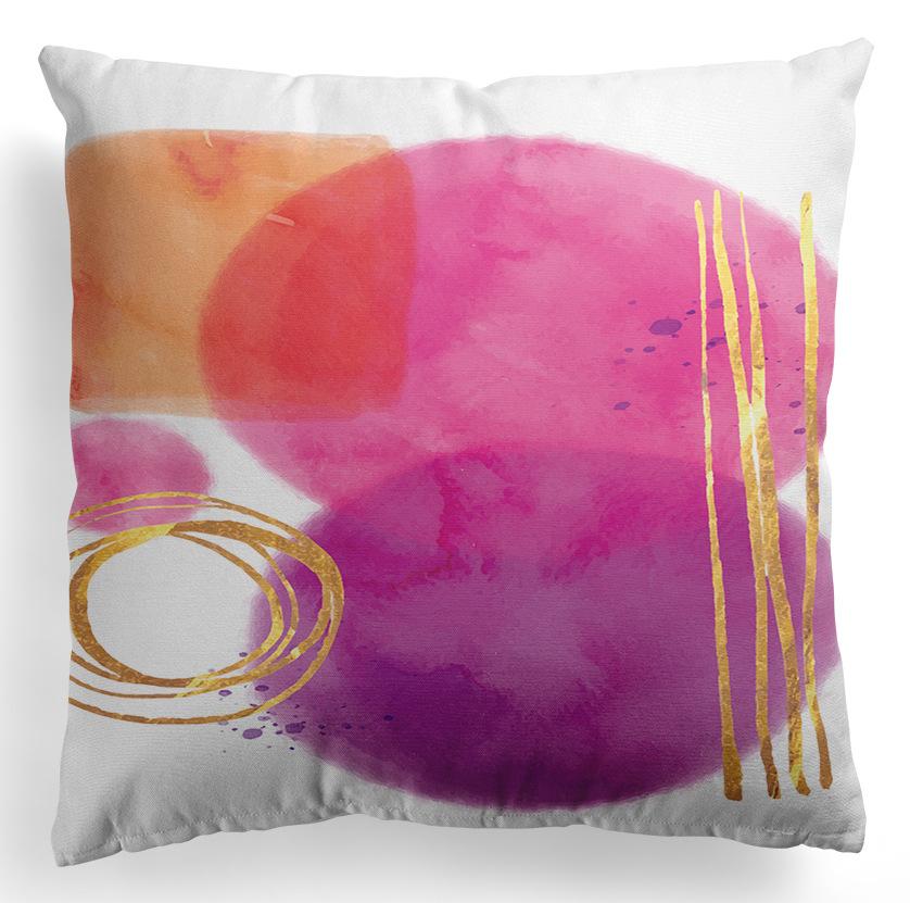 45x45cm Color Geometry Abstract Art Graffiti Print Pattern Home Living Room Sofa Decoration Throw Pillow Case