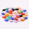 Round Multi-Faceted Acrylic Rhinestones with Double-Hole Flat-Back for Jewelry Accessories