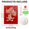 Handmade DIY Pearl Painting Koi Fish Theme Bedroom Living Room Frameless Diy Handmade Sticky Diamond Creative Canvas Painting
