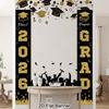 1pair Class of 2026 Graduation Banners Graduate Party Decorations Couplets Porch Signs Indoor Outdoor Banners Party Supplies