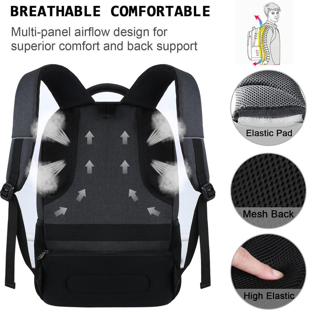 Men's Multi-Functional Laptop & Travel Backpack - Large Capacity