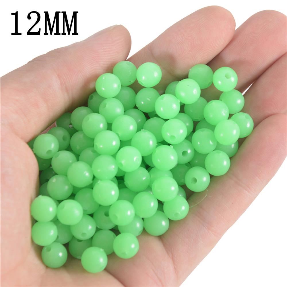 500pcs/lot Luminous Shape Sea Fishing Beads Light Soft Lure Round Floating Float Tackles Accessories Premium Quality 3mm-12mm