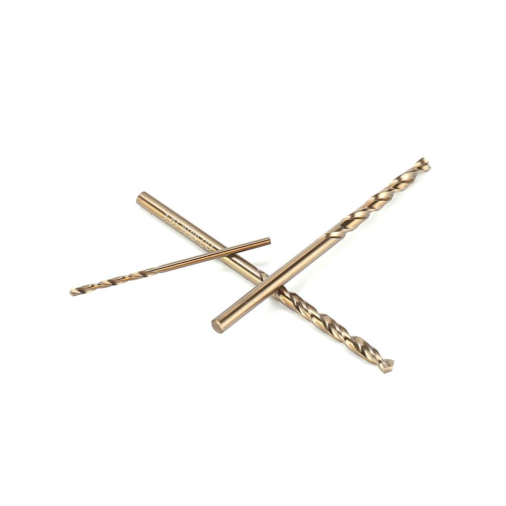 10 Pcs Titanium Coated Cobalt Drill Bits HSS High Speed Steel Drill Bits Set Tools 1-3mm Multi Function Metal Drills Power Tool