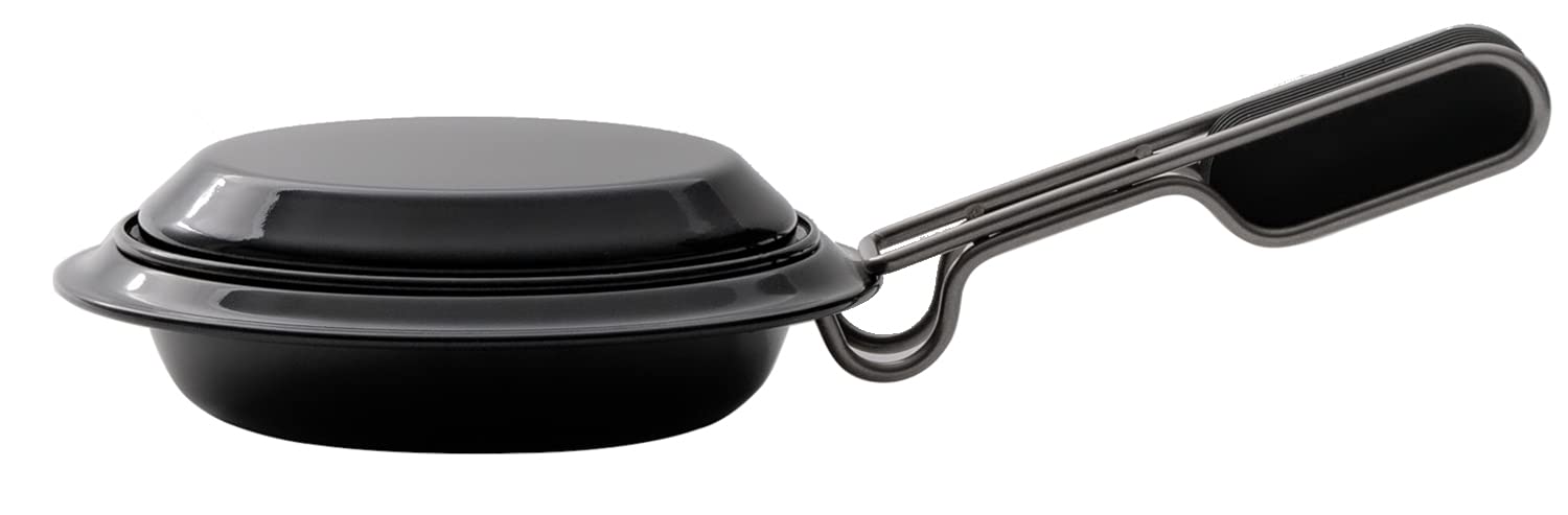 

Object Japanese Enamel Skillet Plate, 18cm, Black
