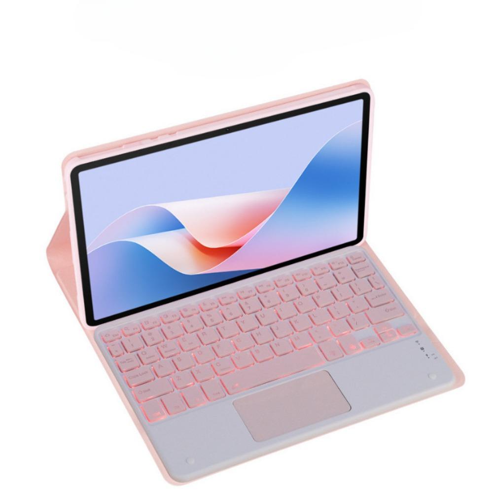 Leather Keyboard Case for Lenovo Tab K11 45 Plus 2024 Bluetooth Keyboard Cover TB352FU