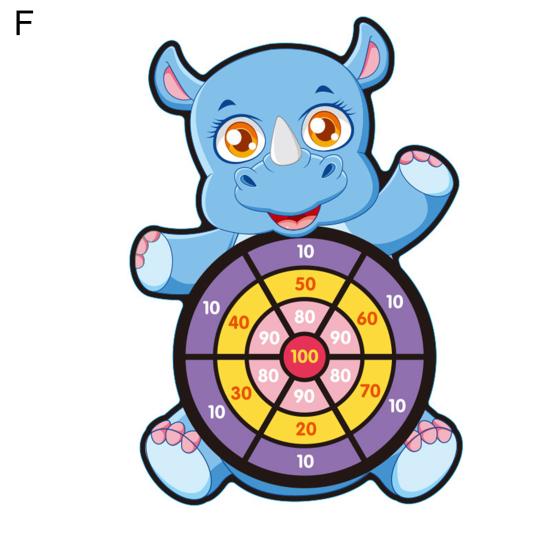 Sticky Cartoon Target Animal Board Balls Herní hračka pro děti a rodiče