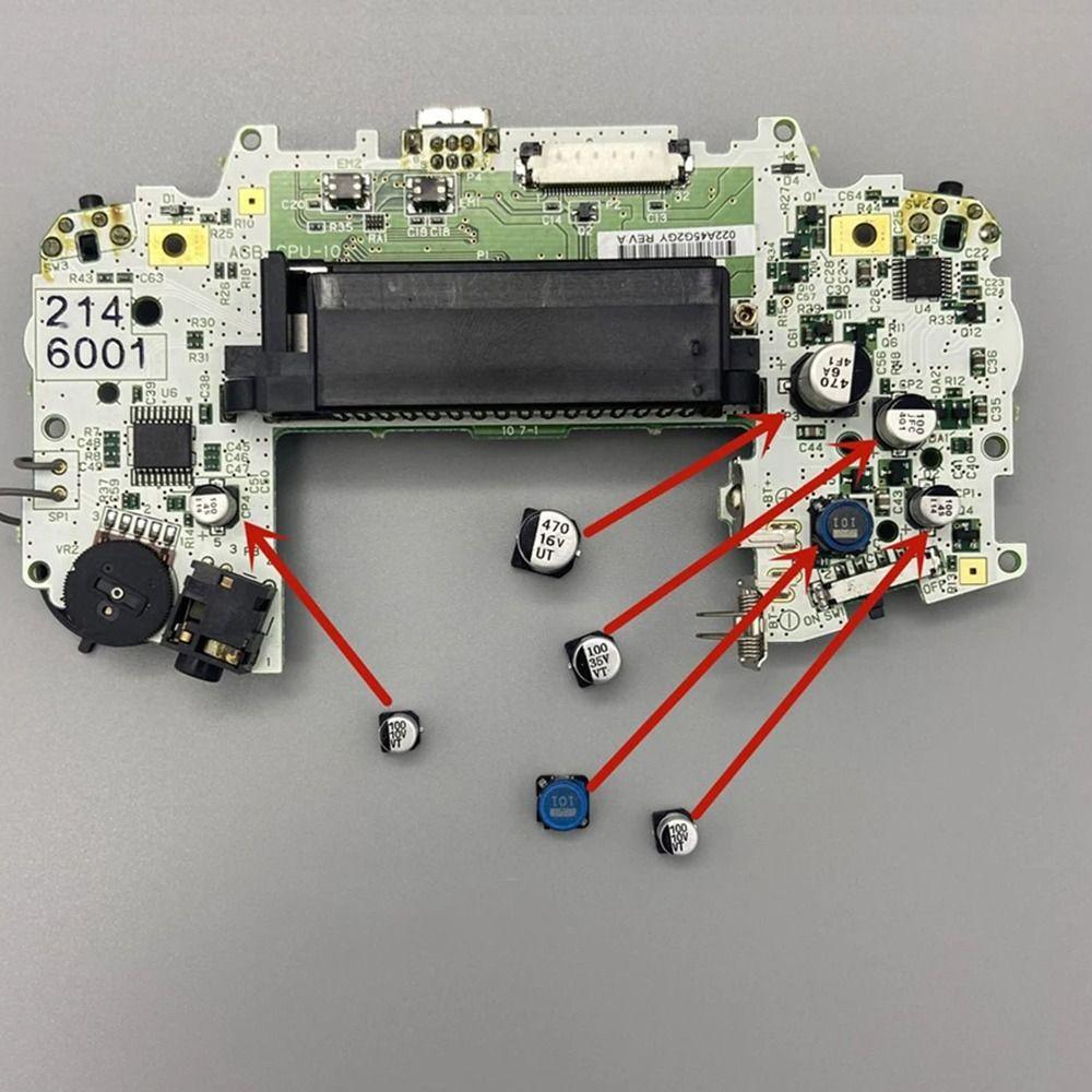 Repairing Motherboard Capacitor DIY Electrolytic Capacitor for GBA/GBASP/GBC/GBP Spare Parts