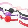 HOLLOW OUT Ball Mouth Gag Oral Fixation Mouth Stuffed DROOL PU Leather Roleplay Slave Submisson Adult Game For Couples Flirting