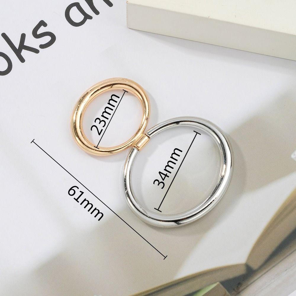 

Гальванизированное кольцо-пряжка для шарфа Двойное кольцо Винтажные свадьбы big