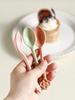 8Pcs Ceramics Coffee Spoon Afternoon Tea Tableware Accessories Kitchen Bar Counter Tools Tea Desserts Coffee Mixing Spoon