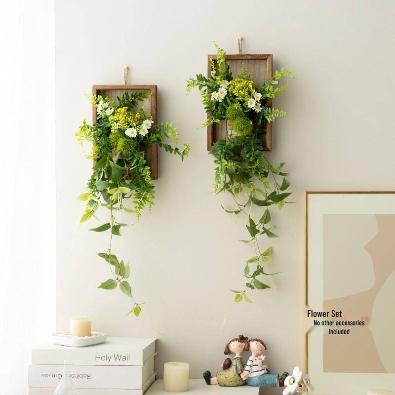 Stylish Daisy Pendant Faux Flower Vine for Indoor Wall Decoration and TV Background