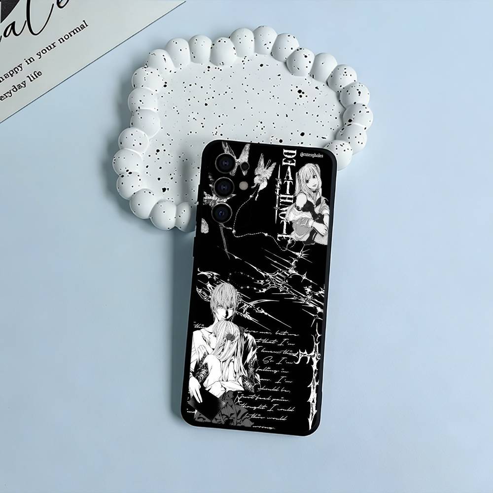 D-Death- Note-  Classic anime Soft Silicone Case for Samsung S25, S24, S21, S22, S23, S30, Ultra, S20, Plus, FE, Lite-Black