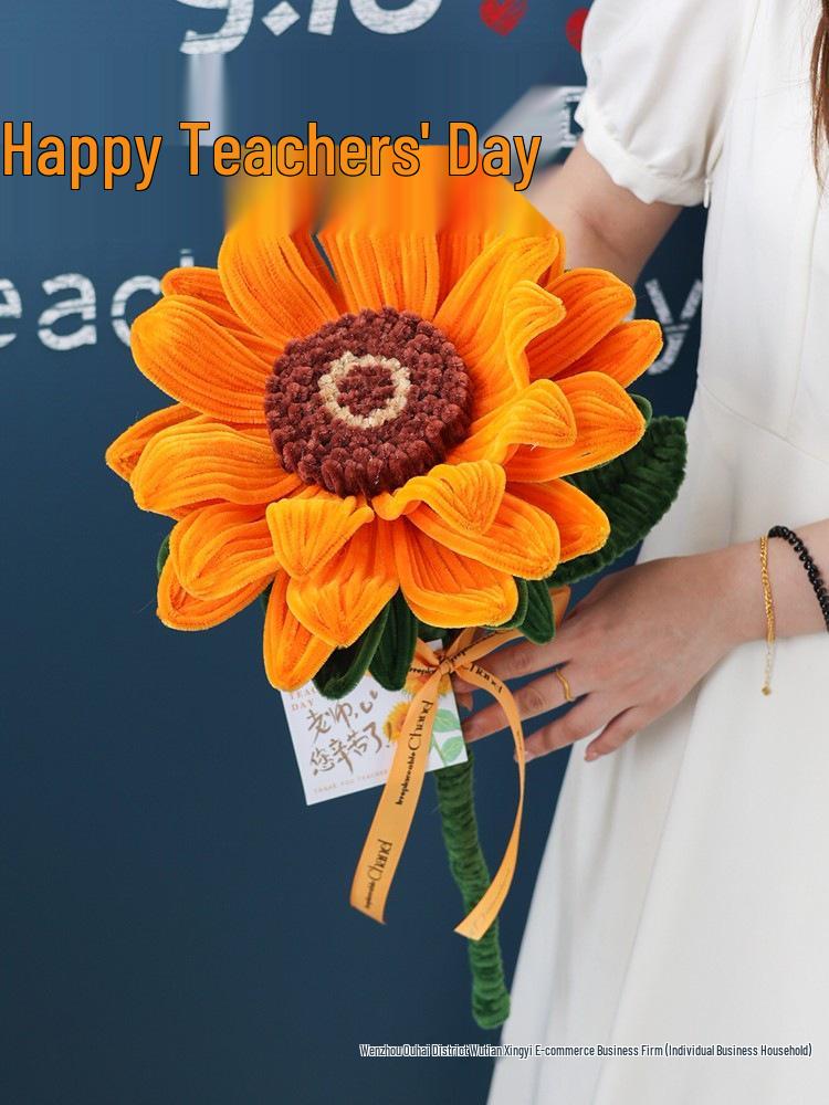 Creative Sunflower Bouquet Kit for Teacher's Day or 18th Birthday Celebration