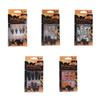 24Pcs Stiletto Fake Nails Coffin Nails Halloween False Nails Punk Full Cover Artificial Press On Nails for Women Girls