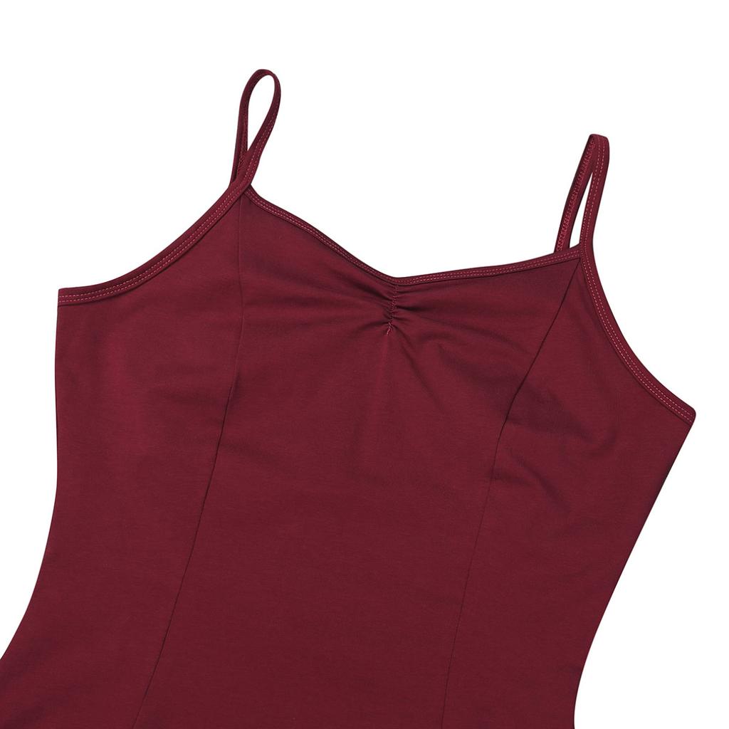 One-piece Women Adult Ballet Dancer Gymnastics Leotard Straps Criss Cross Back Bodysuit