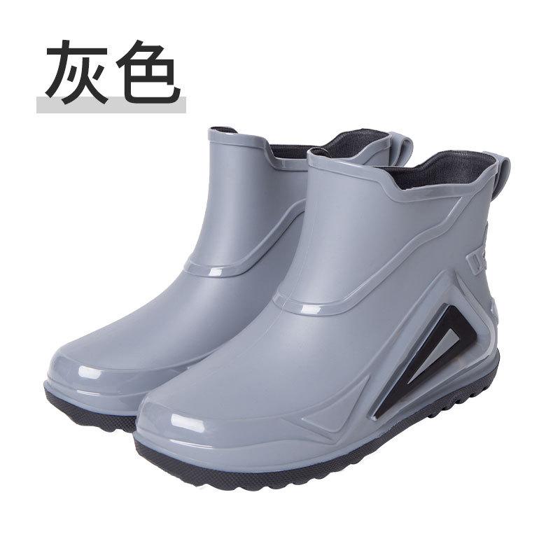 Water shoes trend low-top rain shoes men's fashion outer wear non-slip wear-resistant rain boots rubber shoes waterproof glue shoes