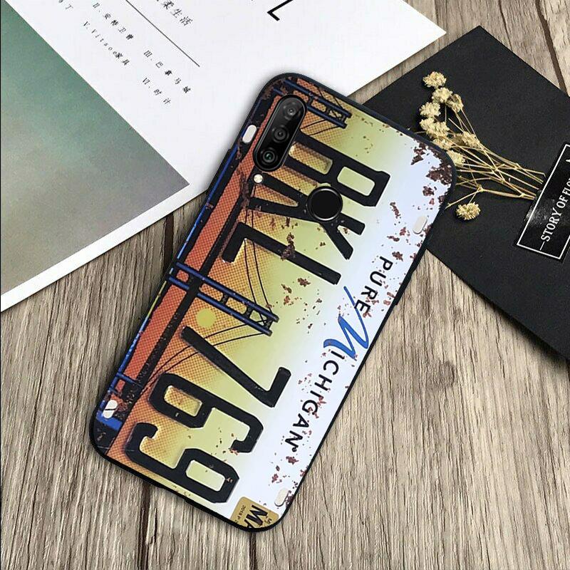 Retro Funny License Plate For Huawei Nova 12s 12i 11i 7i 8i Y73 Y70 Y90 Y60 Y72 Y61 Y91 9 10 SE P30 Pro P40 Lite Case