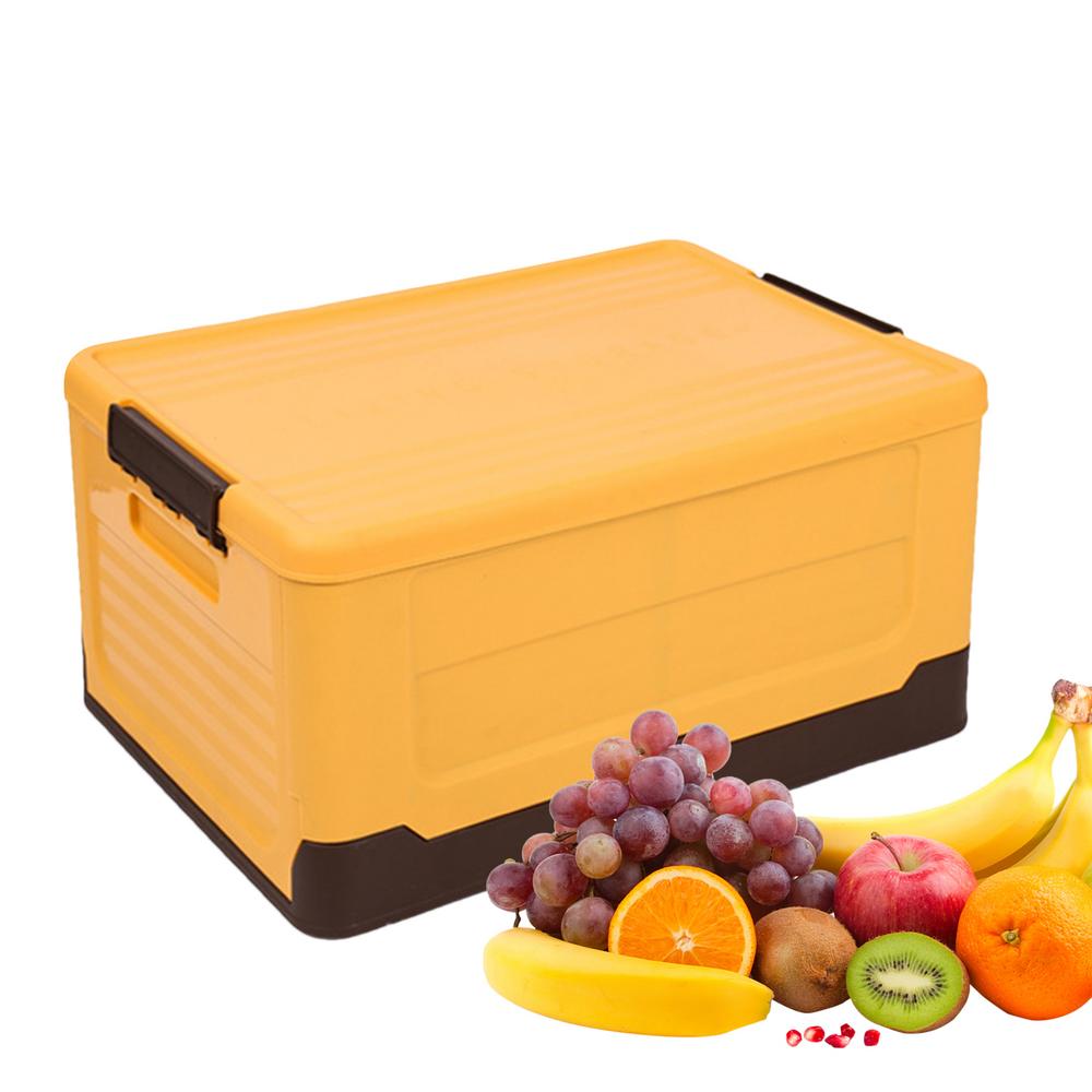 Bacs de rangement avec couvercles Boîtes de rangement pliables empilables Grands conteneurs de rangement Organisateur de placard Boîte de rangement pour jouets vêtements Pour