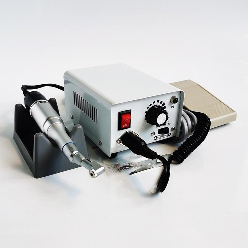 Dental Lab Clinical Micro Motor Set 35K 35000 RPM Micromotor & Foot Pedal Switch Nail Polishing Tool