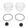 2pcs 3 3 4 Inch Oil Bath Dust Caps 12011 1 Trailer Axle Oil Cap Kit for Rockwell Axles 9 16K 3.75in 8 Threads