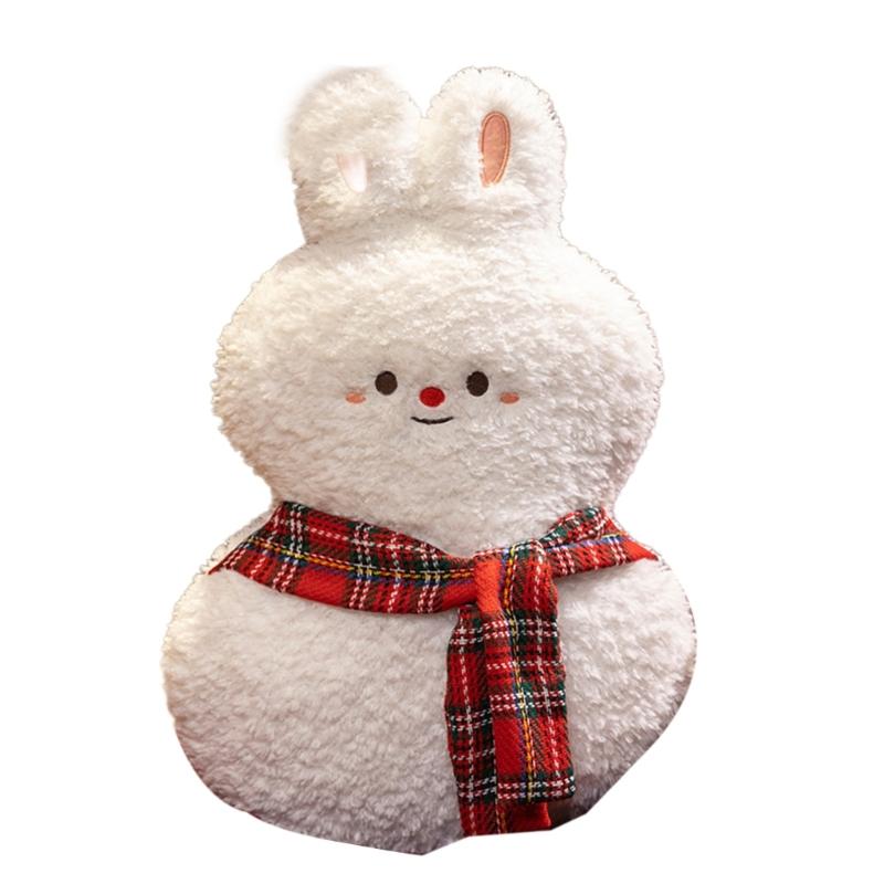 Christmas Plush Pillow Cartoon Santa Reindeer Throw Pillow Holiday Indoor Home Decors Tree Decoration Party Supplies